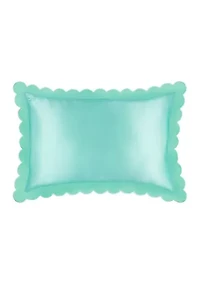 Pure Silk Queen Pillowcase with Scalloped Edge