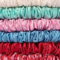 Pure Silk Skinny Scrunchies with Complimentary Pouch