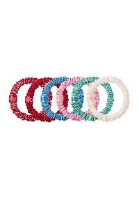 Pure Silk Skinny Scrunchies with Complimentary Pouch