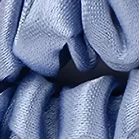 Pure Silk Skinny Scrunchies - Cornflower