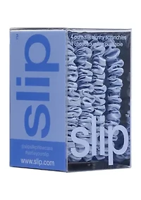 Pure Silk Skinny Scrunchies - Cornflower