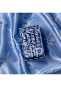 Pure Silk Skinny Scrunchies - Cornflower