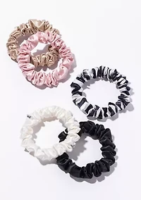 Pure Silk Midi Scrunchies - Multi