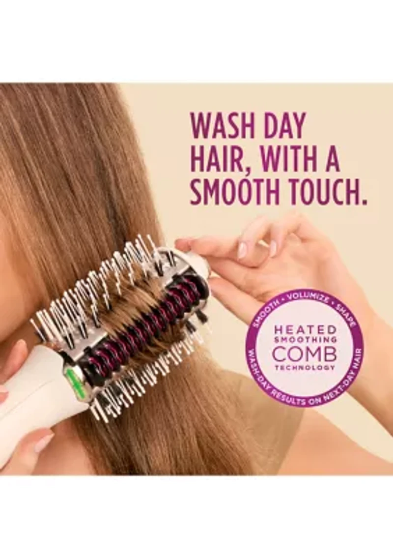 SmoothStyle™ Heated Comb & Blow Dryer Brush With Storage Bag