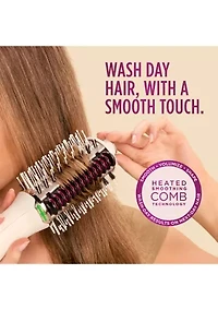 SmoothStyle™ Heated Comb & Blow Dryer Brush With Storage Bag