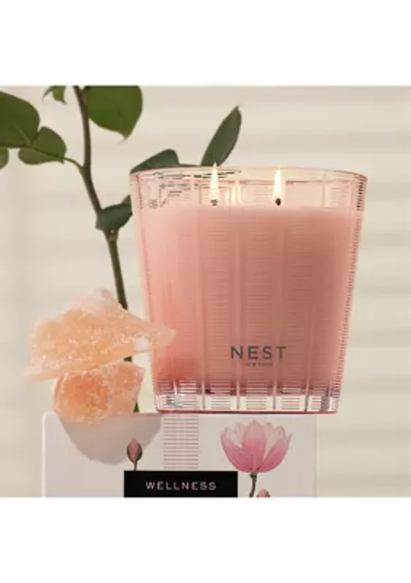 Himalayan Salt  Rosewater 3-Wick Candle