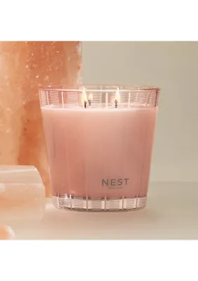 Himalayan Salt  Rosewater 3-Wick Candle