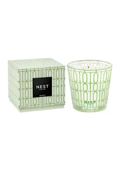 Bamboo Decorative 3-Wick Candle