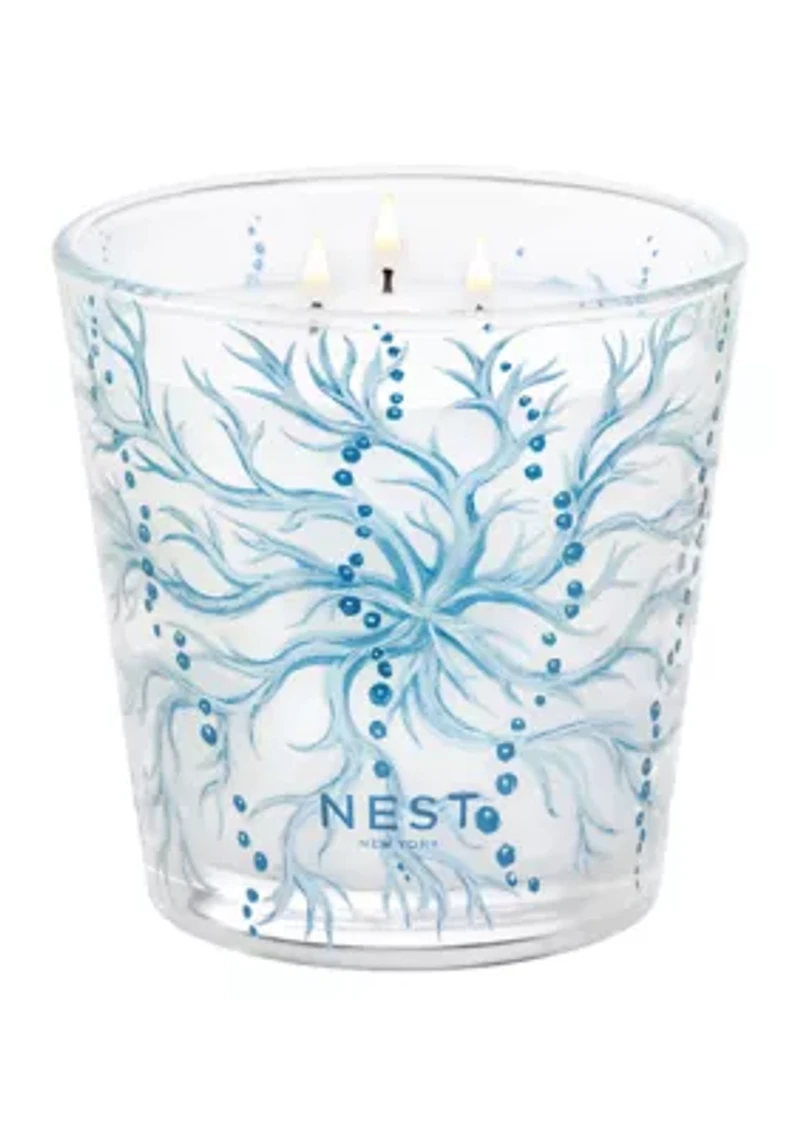 Ocean Mist Sea Salt Decorative 3-Wick Candle