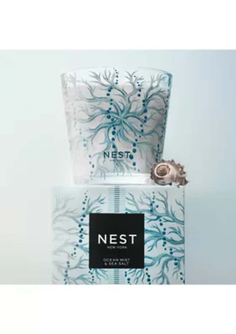 Ocean Mist Sea Salt Decorative 3-Wick Candle