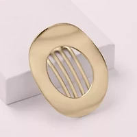 Gilded Oval Clip