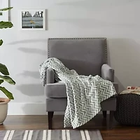 Chevron Plush Throw Blanket