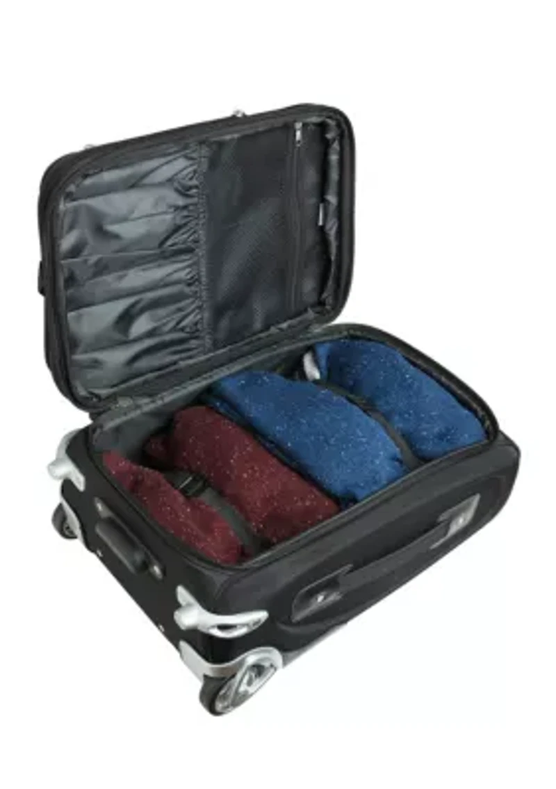 NHL New York Islanders  Luggage Carry-On Rolling Softside Nylon in Black