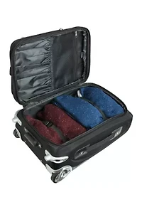 NHL New York Islanders  Luggage Carry-On Rolling Softside Nylon in Black