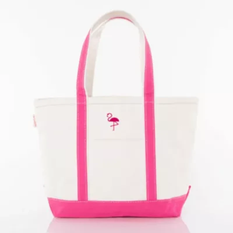 Personalized Medium Classic Tote Navy - Seahorse