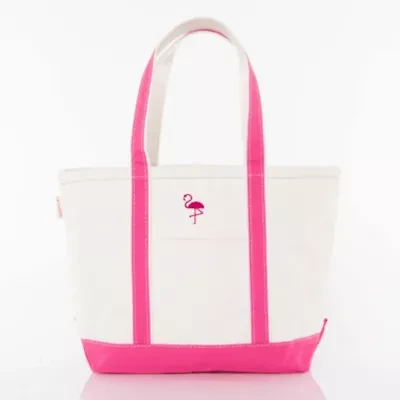 Personalized Medium Classic Tote Navy - Seahorse