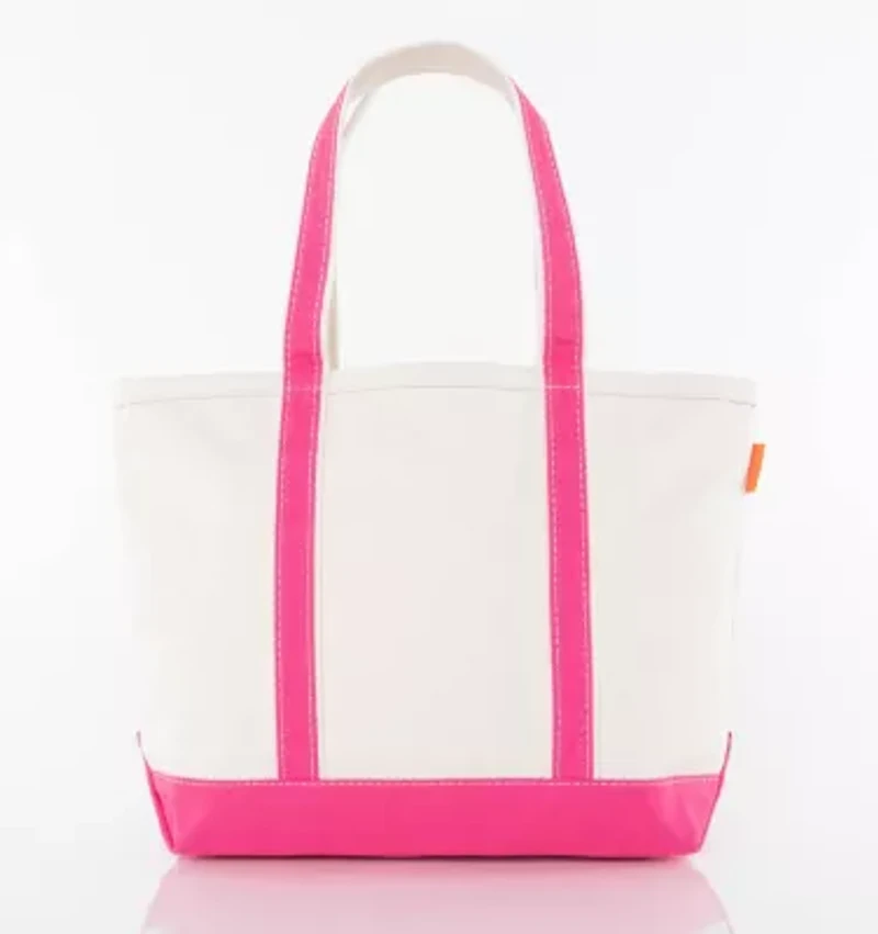 Personalized Medium Classic Tote Navy - Seahorse