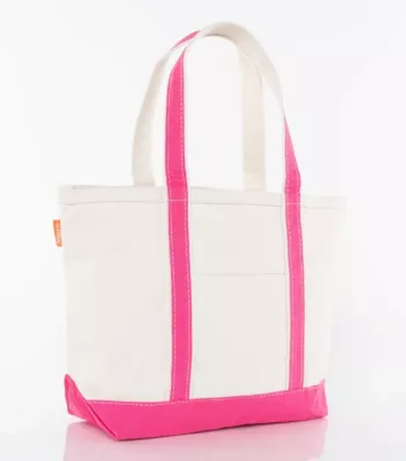 Personalized Medium Classic Tote Navy - Seahorse