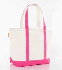 Personalized Medium Classic Tote Navy - Seahorse