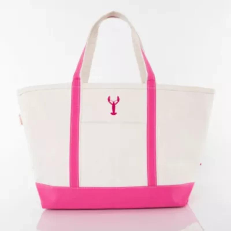 Personalized Large Classic Tote Navy - Anchor