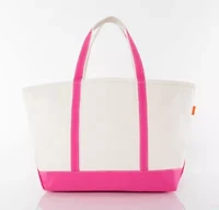 Personalized Large Classic Tote Navy - Anchor