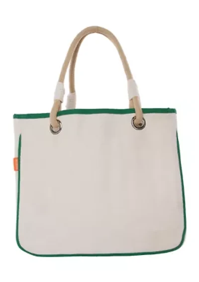 Rope Tote Natural & Emerald