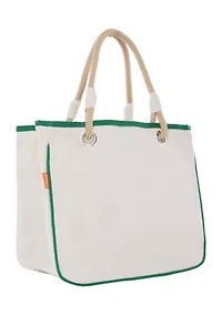 Rope Tote Natural & Emerald