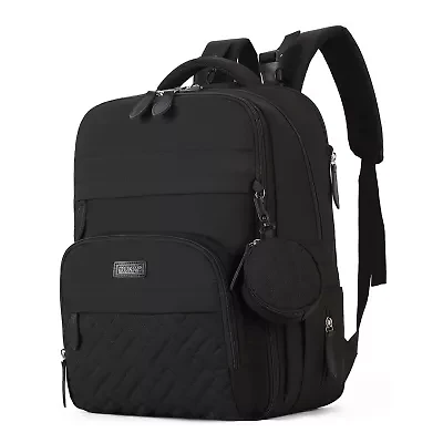 DUKAP BABY Pro Expandable Diaper Backpack Black