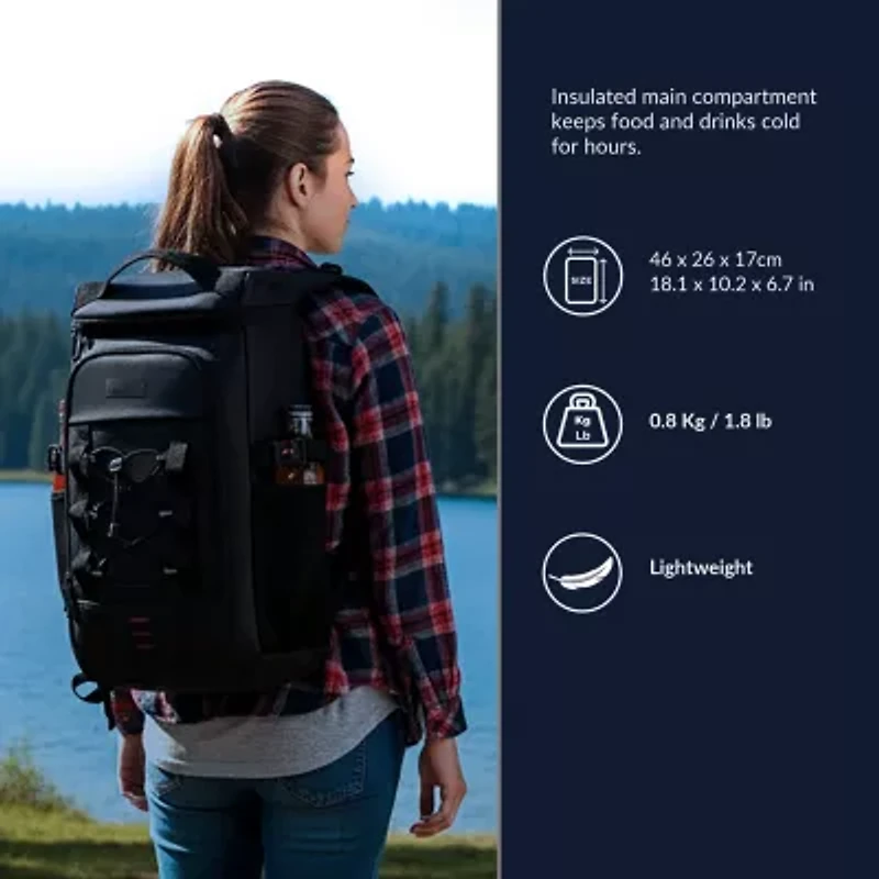 DUKAP KIVA Insulated Cooler Backpack Black