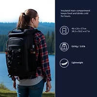 DUKAP KIVA Insulated Cooler Backpack Black