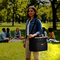 DUKAP TIK Insulated Soft Cooler Tote Bag Black