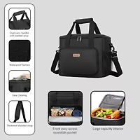 DUKAP TIK Insulated Soft Cooler Tote Bag Black