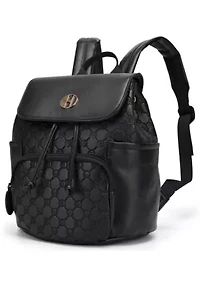 Compass 10L Vegan Leather Monogram Mini Backpack