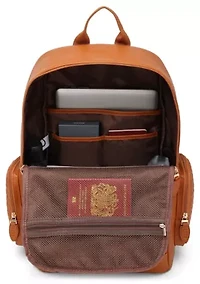 Leisure Luxe 27L Vegan Leather Backpack