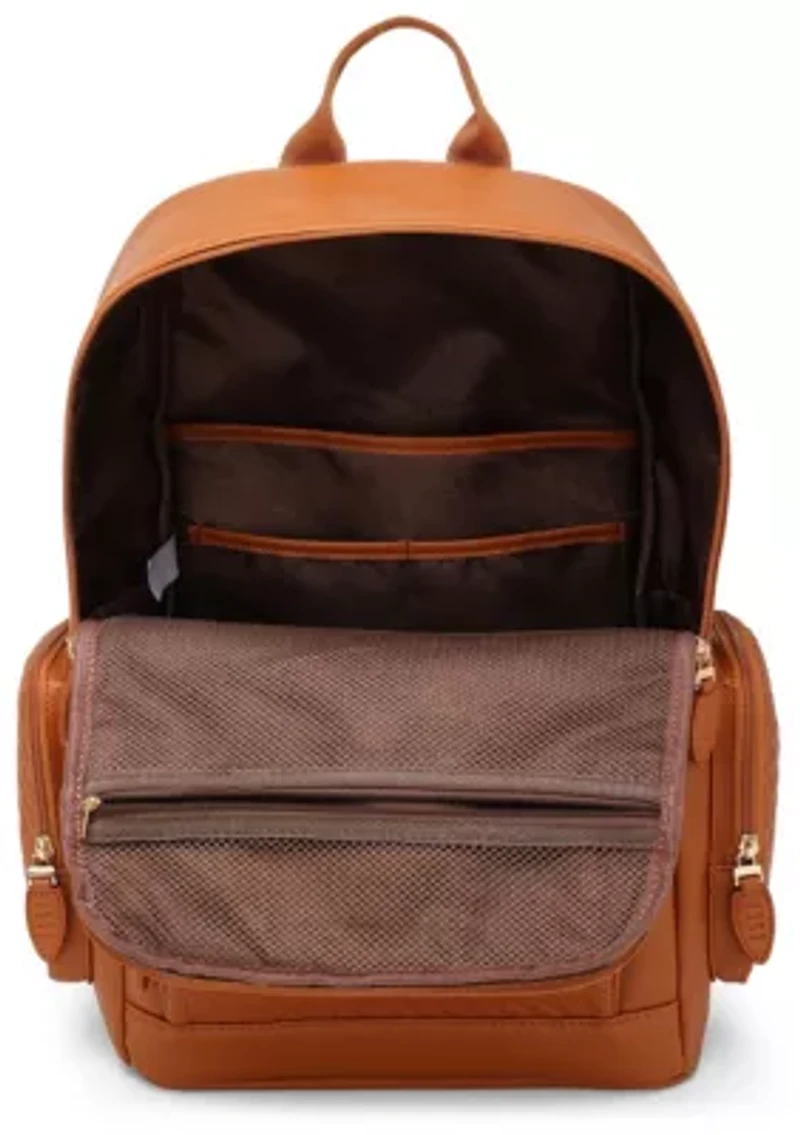 Leisure Luxe 27L Vegan Leather Backpack