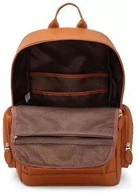 Leisure Luxe 27L Vegan Leather Backpack