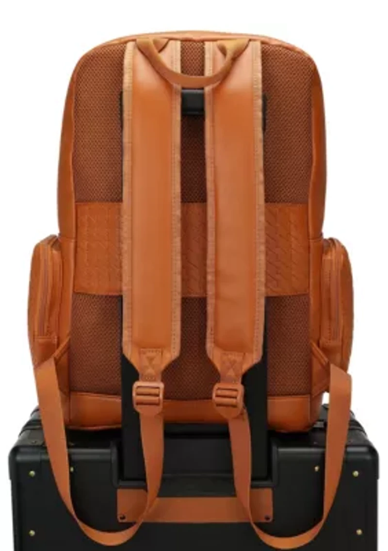 Leisure Luxe 27L Vegan Leather Backpack