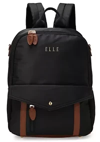 Luxe Journey 18L Twill and Vegan Leather Backpack