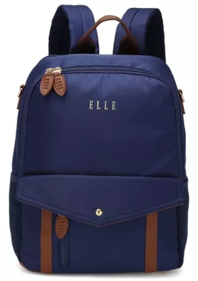 Luxe Journey 18L Twill and Vegan Leather Backpack