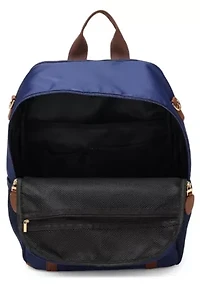 Luxe Journey 18L Twill and Vegan Leather Backpack