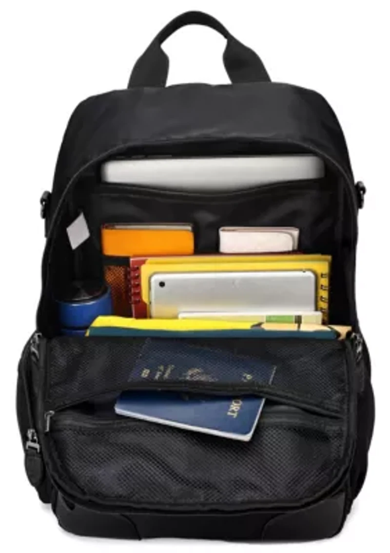 Voyage 20L Twill and Vegan Leather Backpack