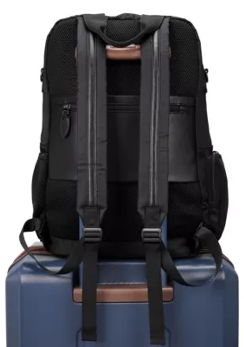 Voyage 20L Twill and Vegan Leather Backpack