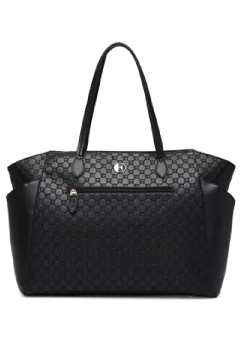 Compass 32L Vegan Leather Monogram Weekender Tote Bag
