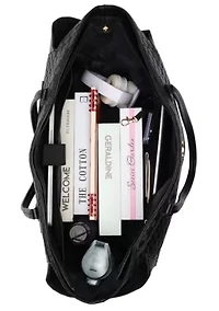 Compass 32L Vegan Leather Monogram Weekender Tote Bag