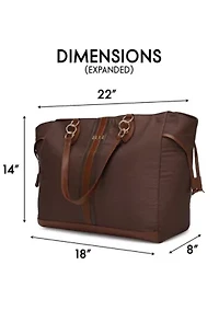 Eleganza 32L Monogram Weekender Tote Bag