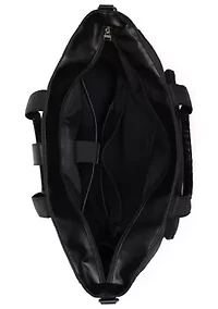 Voyage 25L Twill and Vegan Leather Weekender Tote Bag
