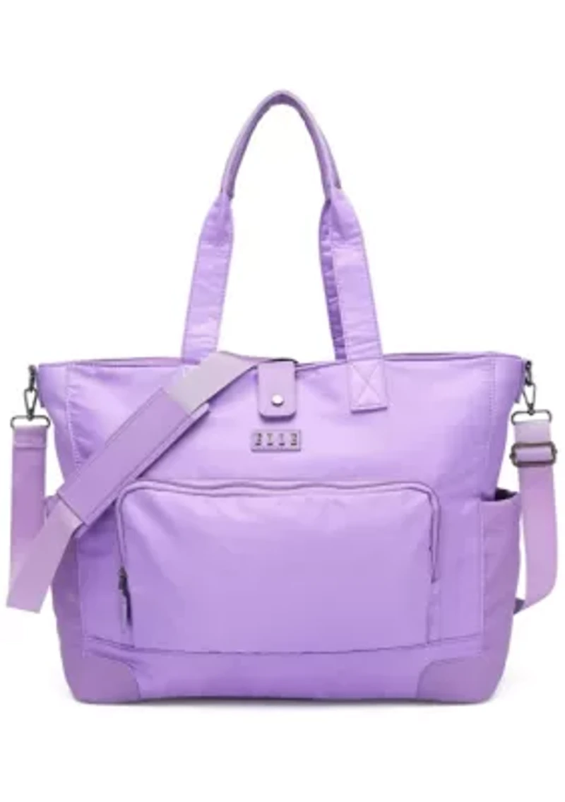 Voyage 25L Twill and Vegan Leather Weekender Tote Bag