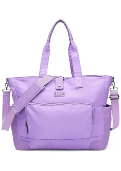 Voyage 25L Twill and Vegan Leather Weekender Tote Bag