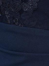 Floral Lace Combo Dress