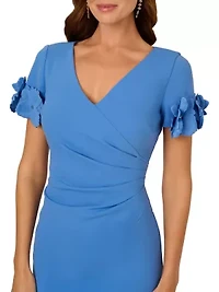 Knit Crepe Short Dress